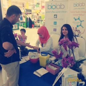 Biolab offers free sugar and blood pressure tests for Irbid City Center’s customers  